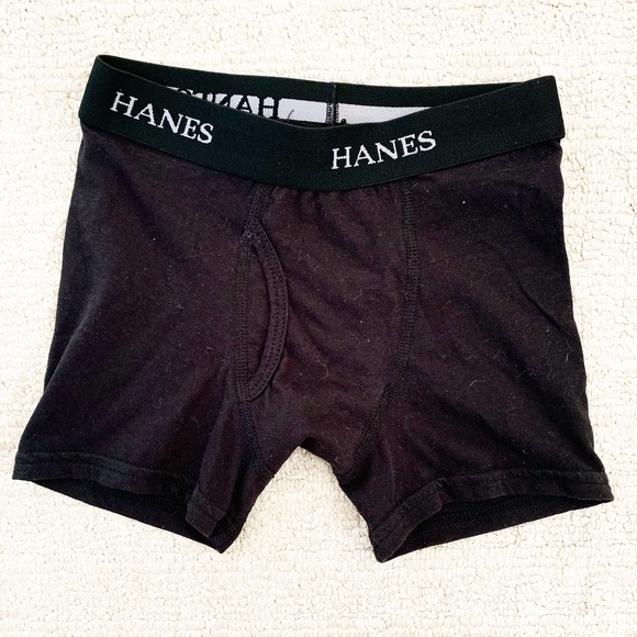 hanes black boxers
